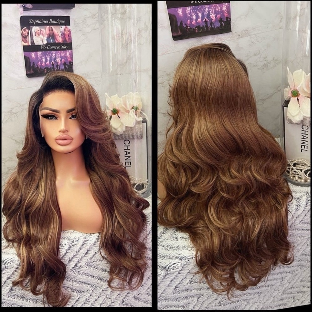 Human Hair Blended Lace Front Wig